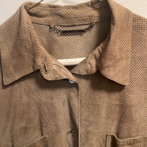 Rare la matta perforated shirt snake skin inseam - Picture 6 of 12